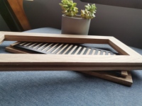 Évent en bois Style nord-américain Évent encastré Ventilation de la climatisation centrale Conception moderne 3D d'évents de sol en chêne en bois