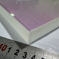 Fenêtre en quartz fusionné double AR 800 nm 425x425x22 avec réduction d'usine, personnalisable, support OEM, lentille optique infrarouge à 99 %