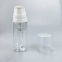 Bouteilles en plastique transparentes portables de 100 ml, flacon pompe à mousse avec bouchon blanc transparent pour le lavage du visage, le savon pour les mains