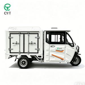Tricycle de livraison électrique réfrigéré à <span class=keywords><strong>3</strong></span> <span class=keywords><strong>roues</strong></span> avec caisse fermée et cabine intégrée pour le transport de marchandises frigorifiques - Product Image 5