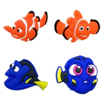 Aksesoris Sepatu Hewan Laut Laris Manis Grosir Hiasan Sepatu Ikan Badut Aksesoris Sepatu PVC Lembut Anime untuk Penggemar