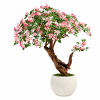 Pohon Bunga Bougainvillea Buatan dari Fiber Glass 1,4m Dekorasi Taman Elegan untuk Dalam Ruangan