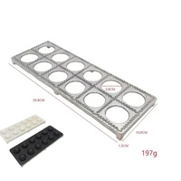 Besafe Moule à raviolis italien 12 cavités avec presse, pour potstickers, tourtes à la viande, dumplings, pelmeni et pâtes