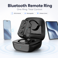 Mini télécommande sans fil intelligente pour iPhone, iPad, Android : contrôle de la défilement TikTok, déclencheur d'appareil photo, lecture électronique et musique