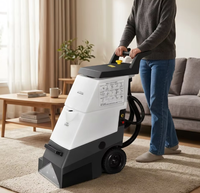 Machine de nettoyage de tapis électrique portative 220V pour usage domestique et commercial, extracteur avec réservoir d'eau propre et usée de 15L pour l'entretien ménager