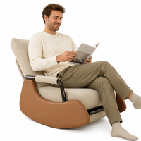 Fauteuil d'appoint moderne de luxe, pivotant à 360°, en forme d'œuf, écologique, convertible, avec structure en acier inoxydable, pour hôtel et salon