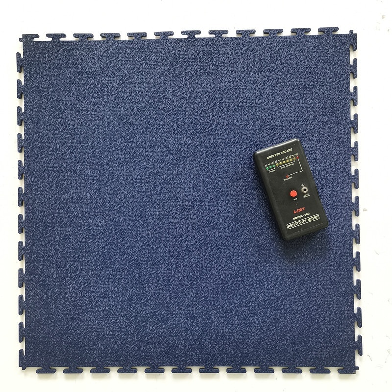 Permanent ESD Interlocking Pvc Floor Tiles