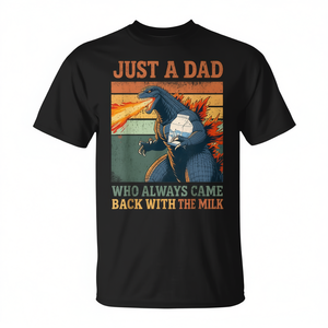 Juste un papa qui revenait toujours avec le t-shirt Milk Kaiju - Product Image 2
