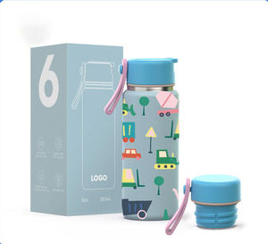 Botella de agua portátil mini de 6oz 9oz 12oz 16oz, aislada al vacío, de acero inoxidable, para mujer/niña - Product Image 4