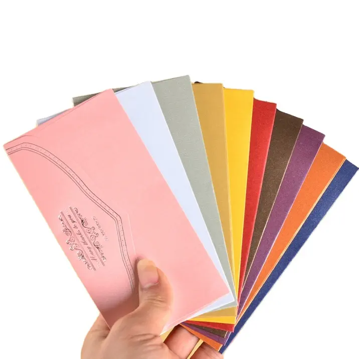 간단한 유형 주문 봉투 다채로운 진주 종이 선물 봉투