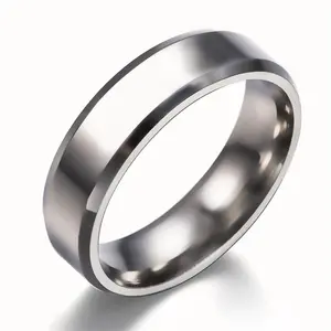 Оптовая продажа с фабрики, Лидер продаж, кольцо из титановой стали 6 мм в японском и корейском стиле, кольцо для пары