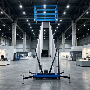 Plataforma Elevadora Retráctil Eléctrica <span class=keywords><strong>de</strong></span> Aleación <span class=keywords><strong>de</strong></span> Aluminio, Plataforma <span class=keywords><strong>de</strong></span> Trabajo Aérea <span class=keywords><strong>de</strong></span> 6 m <span class=keywords><strong>de</strong></span> Altura - Product Image 2