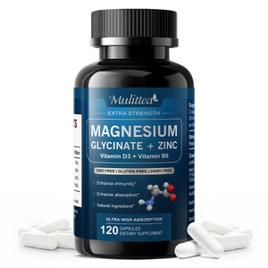 Cápsulas Veganas de Multivitaminas con Glicinato de Magnesio, Zinc, Vitamina D3 y <span class=keywords><strong>B6</strong></span>, Apoyo para Músculos, Nervios, Articulaciones, Corazón y Salud Inmunológica para Adultos - Product Image 1
