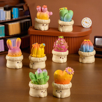 Nouveau design créatif mignon Simulation Cactus plante Figurines bureau Mini ornements jardin décorations accessoires