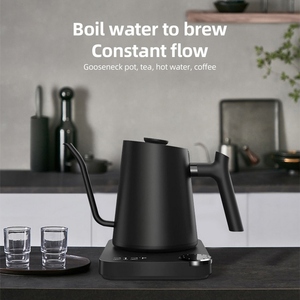 Hervidor eléctrico de cuello de cisne de 1200W, interior de acero inoxidable, capacidad de 0,9L, Control de temperatura, calentamiento rápido, verter café/té/hervir - Product Image 2