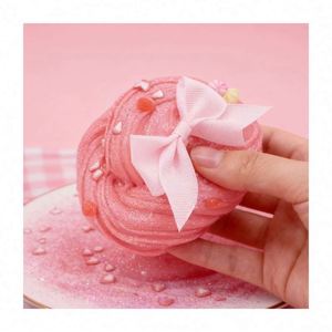 Kit de Manualidades Bingsu Pastel Glitter DIY, Texturas de Arcilla Mixta, Perlas de Espuma, Slime Aromático, Paquete Creativo para Modelar - Product Image 6