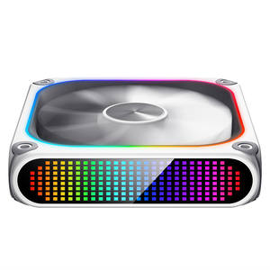 Ventilateur <span class=keywords><strong>AIGO</strong></span> avec écran matriciel de pixels, animation personnalisable, cadre en aluminium avec ventilateur de dissipation thermique pour boîtier d'ordinateur - Product Image 4