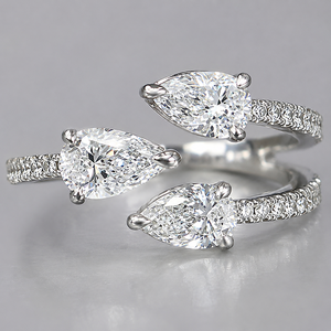 Anello Aperto Regolabile a Goccia per Donne, Elegante Gioiello da Dito alla Moda - Product Image 5