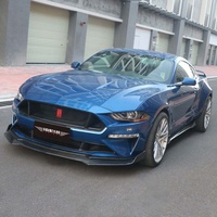 Grille en fibre de carbone de style GT pour Ford Mustang Coupé 2018-2023 Nouveau kit de carrosserie de pare-chocs avant