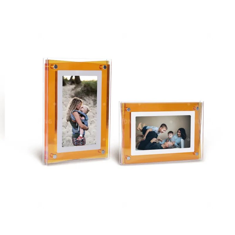 Neue Marke Bunte NFT Transparente elektronische Album digitale Geschäfts geschenke Acryl Player Motion Video Foto rahmen
