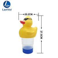 LanVol Dispenser Tablet Klorin untuk Kolam Renang, Kapasitas Besar, Penghasil Klorin untuk Kolam Renang