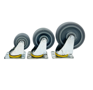 3 Zoll 4 Zoll <span class=keywords><strong>5</strong></span> Zoll 125mm graues TPR-Lenk rollen rad mit Seiten bremse Industrial - Product Image 1