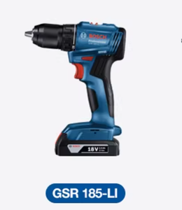 Taladro Inalámbrico GSR185-LI, Taladro Eléctrico Doméstico, Destornillador Eléctrico, Taladro Multifunción con Batería de Litio Sin Escobillas para BOSCH - Product Image 1