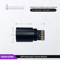 Module de caméra endoscopique industrielle 5MP autofocus, diamètre 14 mm, 1944x2592px, mini boroscope USB étanche, champ de vision 78° pour tuyaux
