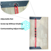 QinBu mise à niveau double écrou jauge de bande de roulement d'escalier outil de Scribe réglable jauge de Contour de précision pour cloison sèche/cloison bois gabarit en aluminium