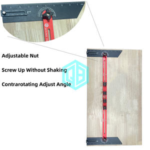 QinBu mise à niveau double écrou jauge de bande de roulement d'<span class=keywords><strong>escalier</strong></span> outil de Scribe réglable jauge de Contour de précision pour cloison sèche/cloison bois gabarit en aluminium - Product Image 4
