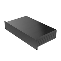 Boîtier de projet en aluminium extrudé YONGGU C08B 2U, service personnalisé 1U 2U 3U 4U, châssis d'amplificateur 19 pouces