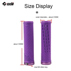 OEM ODI CF silicona <span class=keywords><strong>bicicleta</strong></span> puños fibra de <span class=keywords><strong>carbono</strong></span> reforzada MTB Lock-on manillar cubierta al por mayor BMX antideslizante Lock-on - Product Image 3