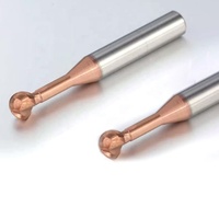 Fraise à double dent en forme de sucette R3-R6 en carbure de tungstène, OEM/ODM, revêtement nano HRC60, modèle K-FDR3 pour