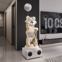 152X40CM Gitaarbeer Alles-in-één Kunstsculptuur Sterrenprojector Luidsprekers RGB Omgevingsverlichting Controle via telefoon Muziek Glow Galaxy DDP
