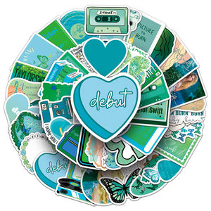 50 Uds. Fábrica al por mayor vinilo decorativo <span class=keywords><strong>Taylor</strong></span> <span class=keywords><strong>álbum</strong></span> del mismo nombre pegatinas para portalápices y guitarras - Product Image 6