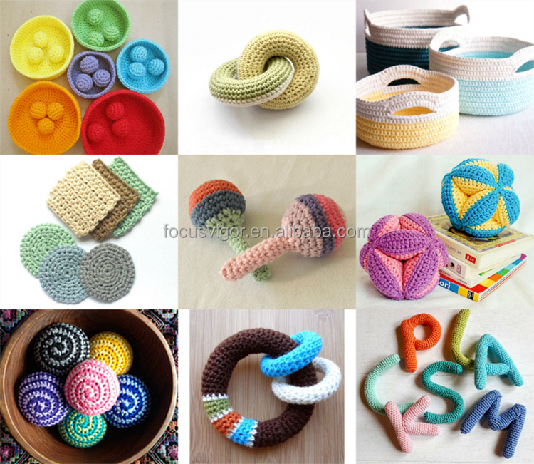 Juguete montessori de malabares de ganchillo para niños, bolas de