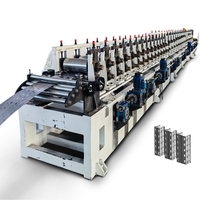 Machine de formage de profilés pour rayonnages verticaux de stockage, machine de formage à froid pour rayonnages d'entrepôt, machine de formage de profilés pour étagères de stockage à vendre