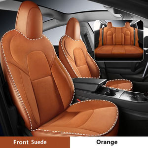 Housse de siège de voiture sport sur mesure pour Tesla Model 3 2019-2022, couverture intégrale à 360 degrés, coussin en daim de haute qualité, toutes saisons - Product Image 2