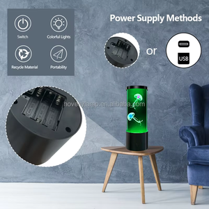 J & R Abs Materiaal Mini <span class=keywords><strong>Aquarium</strong></span> Lamp 7 Kleur Veranderende Led Kwallen Voor Kinderen Warm Usb Bureau Decoratie <span class=keywords><strong>Aquarium</strong></span> Voor Kamer Gebruik - Product Image 2