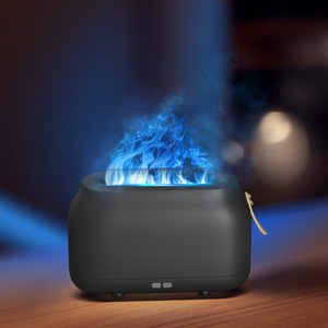 Simulated Flame 180ml USB <b>Humidifier</b> Office Aromatherapy Machine Desktop Home Bedroom Silent Night Light Large Capacity Spray - Product Image 5