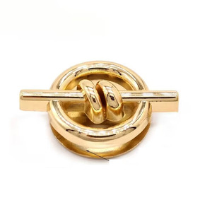 Vòng hình dạng Clasp lần lượt khóa Twist Khóa DIY da túi xách thay thế túi phụ kiện phần cứng Túi đóng cửa - Product Image 1
