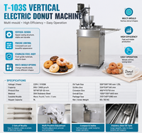 Fabricant professionnel de machines à beignets commerciaux, mini-friteuse à beignets, machine automatique à beignets Pon De Ring