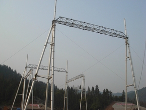 โครงสร้างเสาสถานีไฟฟ้าแรงสูง 220KV เหล็ก Q355 รุ่น HG-SP-110KV สำหรับส่งกำลังไฟฟ้า - Product Image 5