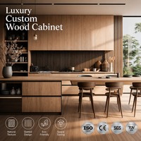 Lemari Dapur Stainless Steel Mewah Kabinet Dapur Modular Set Perabot Dapur Minimalis Kustom dengan Wastafel