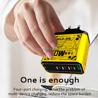 Chargeur mural 50W 3C1A Type C 4 ports PD 3.0 Chargeur rapide USB Mobile Wall Chargeur rapide pour Samsung S23