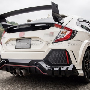 For Honda Civic Type R Si FK7 FK8 10TH Add M-Type Roof Spoiler Rear <b>Trunk</b> Wing Tail Lip 2016+ - Product Image 2