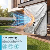 Filet pare-soleil intérieur de haute qualité en aluminium 100 g/m² – Toile d'ombrage en feuille d'aluminium