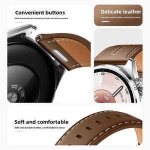 <span class=keywords><strong>Bracelet</strong></span> en <span class=keywords><strong>cuir</strong></span> véritable Quickfit 22 mm pour Huawei Watch GT6, GT5, GT4, <span class=keywords><strong>montre</strong></span> intelligente, <span class=keywords><strong>bracelet</strong></span> de luxe - Product Image 2