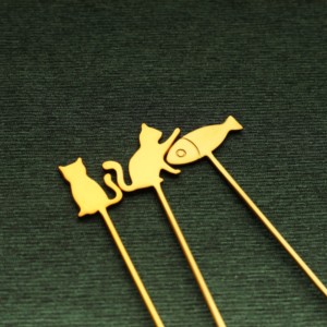 Kreative, innovative 1-teilige 304 Edelstahl umweltfreundliche Obstgabel, niedliche Dessert- und <span class=keywords><strong>Kuchen</strong></span>-Picks für Zuhause und Picknicks im Freien - Product Image 3
