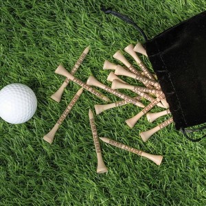Support de tees de golf en fibre de bois personnalisé avec logo gravé, le plus vendu en gros, idéal pour les cadeaux d'affaires et les ventes en gros - Product Image 3